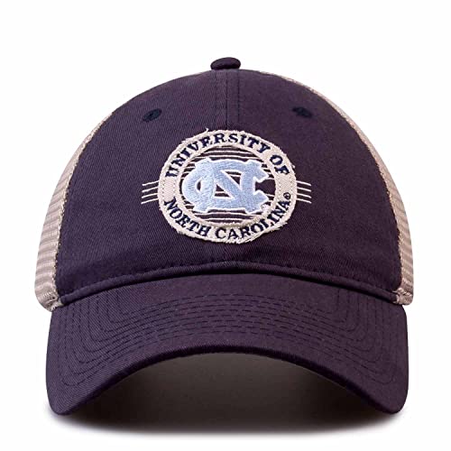 The Game NCAA Snapback - Patch Meshback - Classic Comfort - Adjustable Size - Let Everyone Know which Team You Support (North Carolina Tar Heels - Blue, Adult Adjustable)