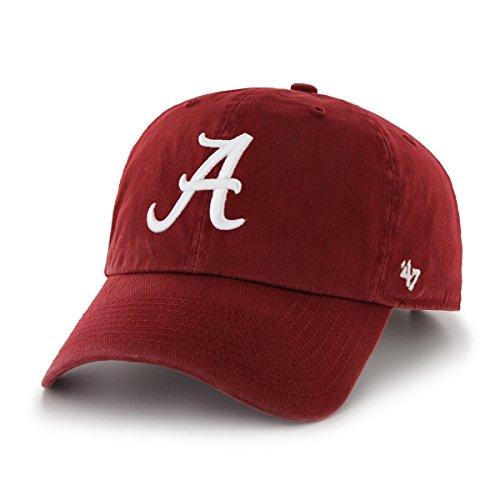 Alabama Crimson Tide Red Razor Men's Clean Up Adjustable Cotton Hat - Campus Hats