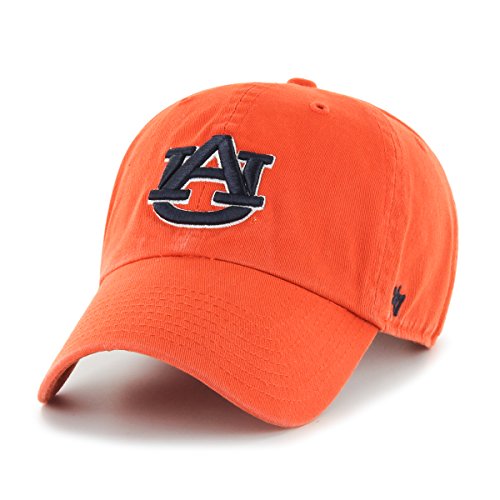 NCAA Auburn Tigers Clean Up Adjustable Hat, One Size, Orange