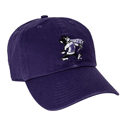 Kansas State University Baseball Hat Cap Adjustable Adult Team Color (Design 1) Purple