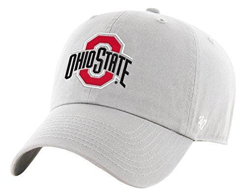 Ohio State Buckeyes Gray Clean Up Adjustable Hat - Campus Hats