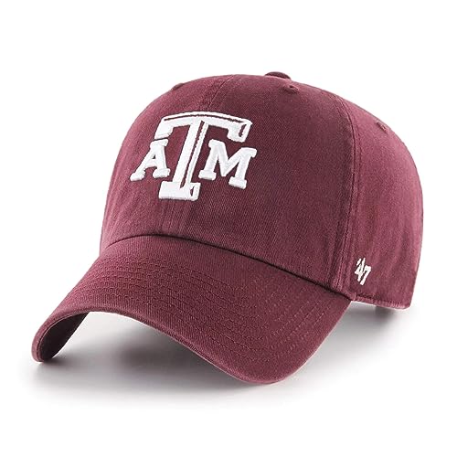 Texas A&M Aggies Maroon Clean Up Adjustable Cap - NCAA Relaxed Fit Baseball Dad Hat