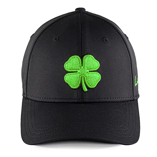 Black Clover Premium Clover 51 Flex Cap, Black/Lime, S/M – Campus Hats