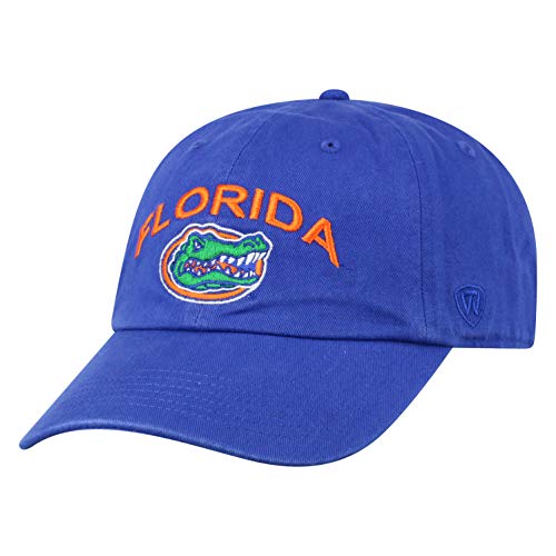 Top of the World Florida Gators Men's Adjustable Relaxed Fit Team Arch hat, Adjustable