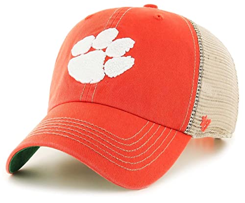 Clemson Tigers Trawler Mesh Clean Up Adjustable Hat, Adult One Size Fits All (Clemson Tigers Orange) Hat by '47 Brand