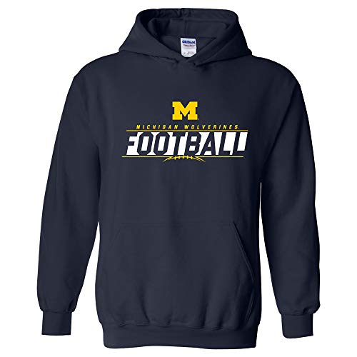 AH1259 - Michigan Wolverines Football Charge Hoodie - 3X-Large - Navy