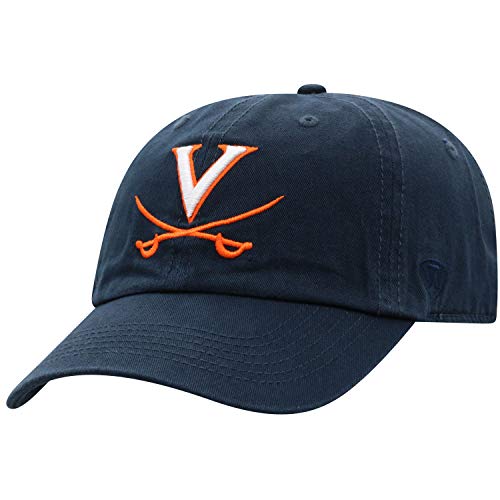 Top of the World Virginia Cavaliers Men's Relaxed Fit Adjustable Hat Team Color Primary Icon, Adjustable