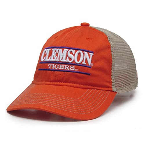 Clemson University Tigers Hat Soft Mesh with Elastic Snapback Trucker Hat Team Color