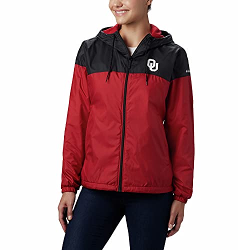 NCAA Oklahoma Sooners Women's Flash Forward Lined Jacket, Medium, OK - Black/Red Velvet
