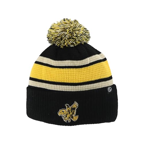 Zephyr Standard NCAA Officially Licensed Beanie Waffle Knit, Team Color