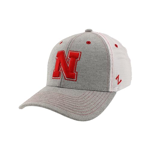 Zephyr Men's Standard NCAA Officially Licensed Hat Fitted Chaser Typhoon, Gray