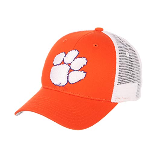 NCAA Clemson Tigers Mens Big Rigbig Rig Trucker Hat, Primary Team Color, Adjustable