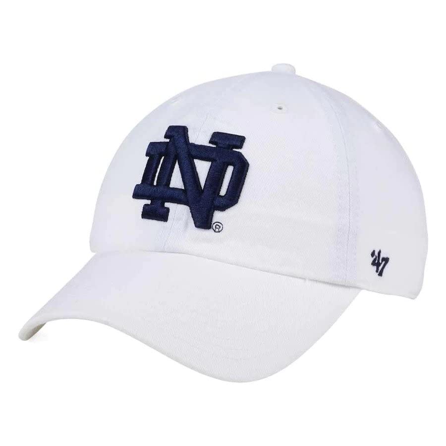 Notre Dame White ND Big Boy Cotton Men/Women Snapback Adjustable Hat/Cap