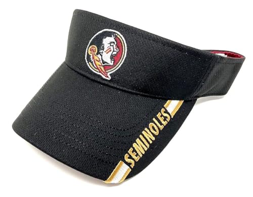 Collegiate Headwear Florida State Hat Adjustable Seminoles MVP Visor Cap (Black)