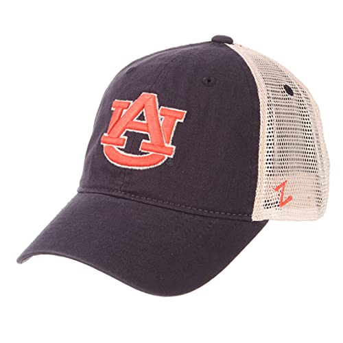 NCAA Zephyr Auburn Tigers Mens University Relaxed Hat, Adjustable, Team Color/Stone
