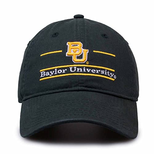 The Game NCAA Adult Bar Hat - Garment Washed Twill - Embroidered Design - Elevate Your Style and Show Your Team Spirit (Baylor Bears - Green, Adult Adjustable)