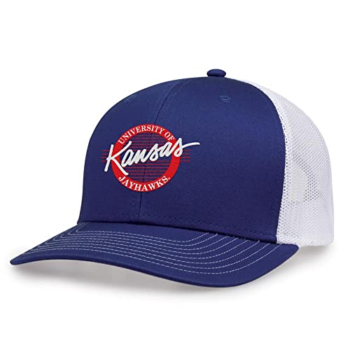 The Game Kansas Jayhawks KU Hat Everyday Twill Trucker Mesh Back Adjustable Cap