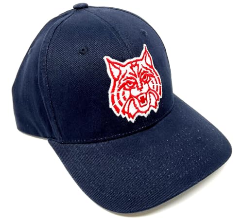 Vapor Arizona Wild Cats Mascot Logo Navy Blue Curved Bill Adjustable Hat