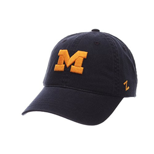NCAA Zephyr Michigan Wolverines Mens Scholarship Relaxed Hat, Adjustable, Team Color