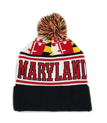 CTX Hats Maryland Flag Pattern - Beanie Cap