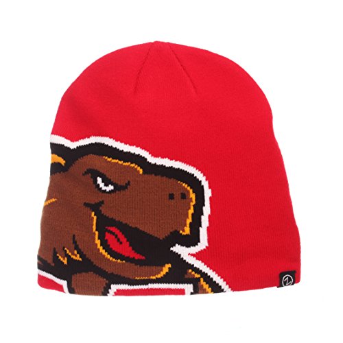 Maryland Terrapins Peek Red Skull Cap - NCAA Adult Cuffless Winter Knit Beanie Toque Hat