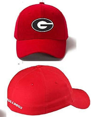Georgia Bulldogs Classic Red Fitted Hat Fitted Cap (XL) display picture 1