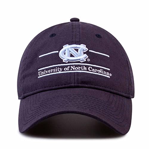 The Game NCAA Adult Bar Hat - Garment Washed Twill - Embroidered Design - Elevate Your Style and Show Your Team Spirit (North Carolina Tar Heels - Blue, Adult Adjustable)
