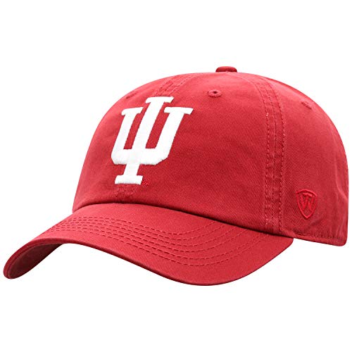 Top of the World Indiana Hoosiers Men's Adjustable Relaxed Fit Team Icon hat, Adjustable