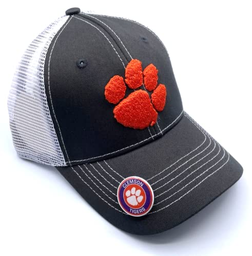 Fan Favorite Officially Licensed Clemson Tigers Embroidered MVP Adjustable Mesh Hat Multicolor One Size