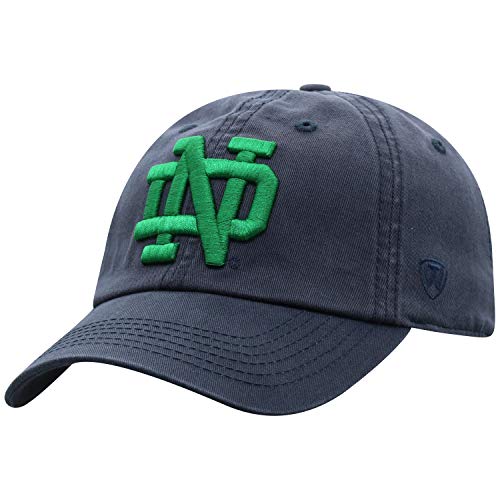 Top of the World Notre Dame Fighting Irish Men's Relaxed Fit Adjustable Hat Team Color Primary Icon, Adjustable