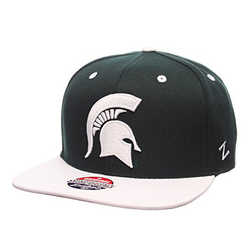 NCAA Zephyr Michigan State Spartans Mens Z11 Snapback Hat, Adjustable Size, Team Color