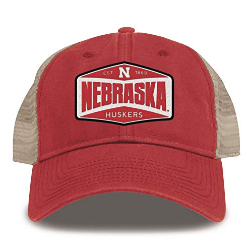 The Game/MV Sports Nebraska Cornhuskers Trucker Hat Washed Super Soft Mesh Cap