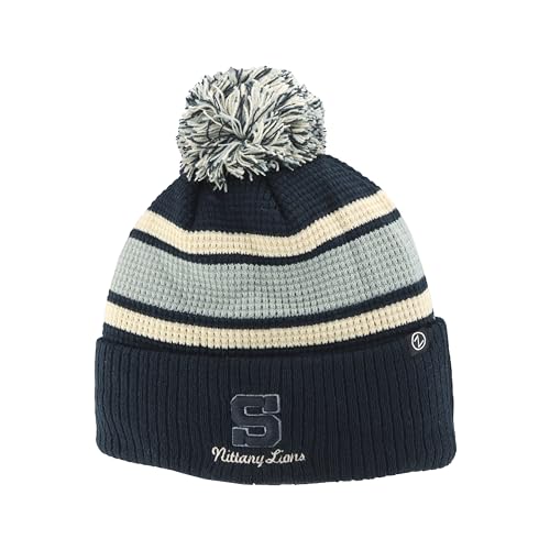 Zephyr Standard NCAA Officially Licensed Beanie Waffle Knit, Team Color, One Size