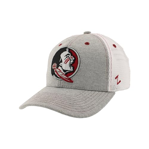 Zephyr Men's Standard NCAA Officially Licensed Hat Fitted Chaser Typhoon, Gray