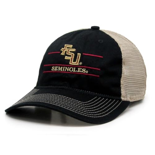 The Game Black FSU Florida State University Trucker Hat Soft Mesh Snapback Trucker Cap