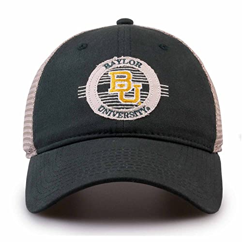 The Game NCAA Snapback - Patch Meshback - Classic Comfort - Adjustable Size - Let Everyone Know which Team You Support (Baylor Bears - Green, Adult Adjustable)
