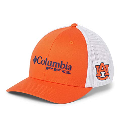 Columbia NCAA Auburn Tigers Men's PFG Mesh Ball Cap Large/X-Large, Large/X-Large, AUB - Spark Orange