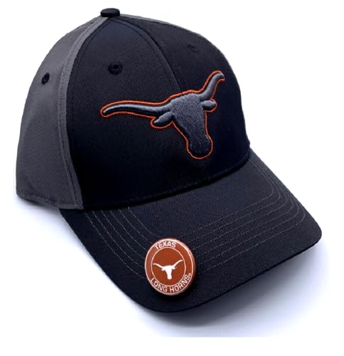 Texas University Hat Classic Two-Tone Embroidered Team Logo Adjustable Cap