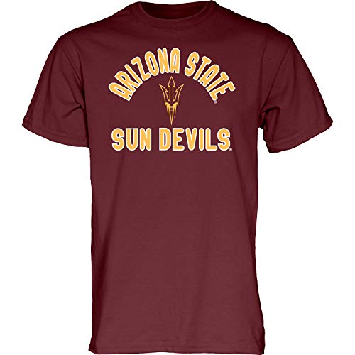 Blue 84 Men's Arizona State Sun Devils T Shirt Line Up Team Color, Arizona State Sun Devils Maroon, X-Large