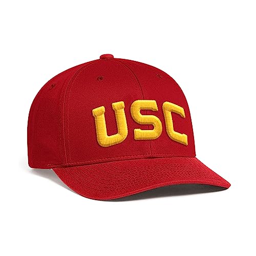 Pacific Headwear Standard USC Trojans Cotton-Poly Hook-and-Loop Adjustable Cap, Main