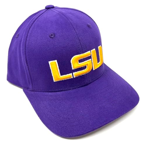 MVP Louisiana State University LSU Logo Purple Curved Bill Adjustable Hat