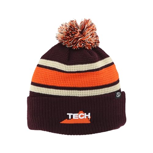Zephyr Standard NCAA Officially Licensed Beanie Waffle Knit, Team Color