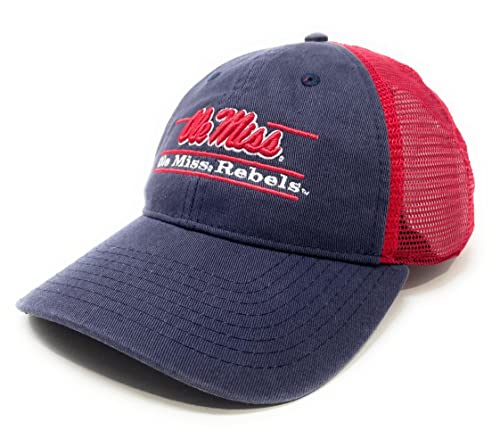 Ole Miss Rebels Trucker Hat Relaxed Mesh Mississippi Classic Trucker Cap Team Color
