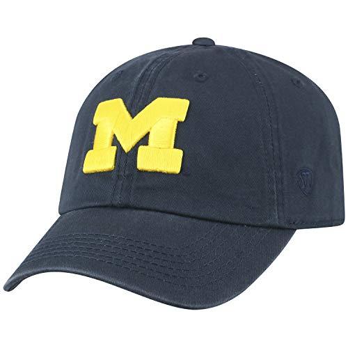 Michigan Wolverines Men's Relaxed Fit Unstructured Blue Adjustable Hat - Campus Hats
