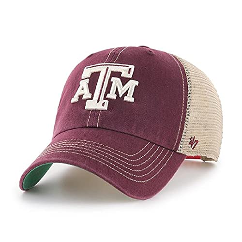 '47 NCAA Trawler Mesh Clean Up Adjustable Hat, Adult One Size Fits All (Texas A&M Maroon)