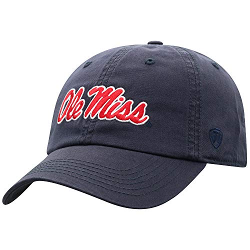 Top of the World Mississippi Old Miss Rebels Men's Adjustable Relaxed Fit Team Icon hat, Adjustable