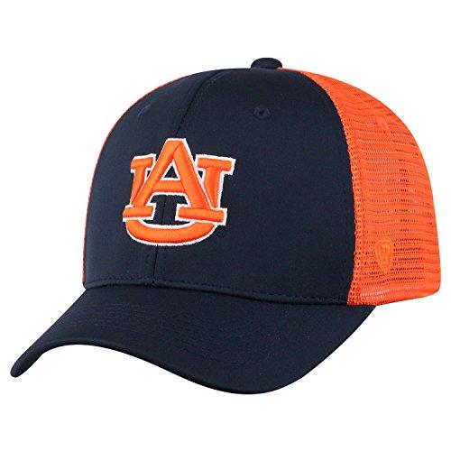 Auburn Tigers Blue/Orange Ranger Trucker Mesh Adjustable Snapback Hat Cap - Campus Hats