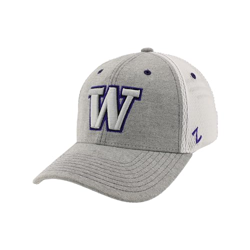 Zephyr Men's Standard NCAA Officially Licensed Hat Fitted Chaser Typhoon, Gray
