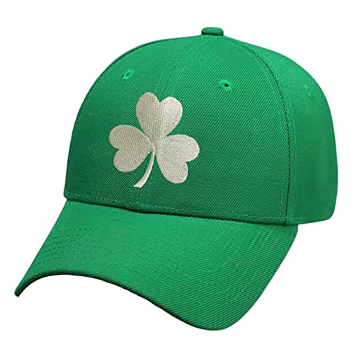 lycycse St Patricks Day Shamrock Hat Irish Clover Baseball Cap Adjustable Trucker Hats Green Day Lucky Hat St Patrick Decor