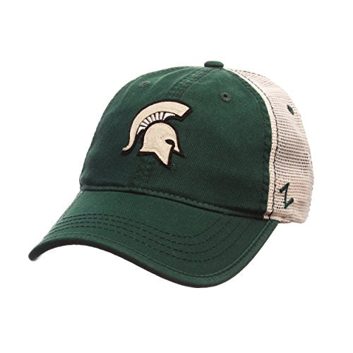 Michigan State Spartans Summertime Adjustable Snapback Cap - NCAA Trucker Mesh, One Size Baseball Hat